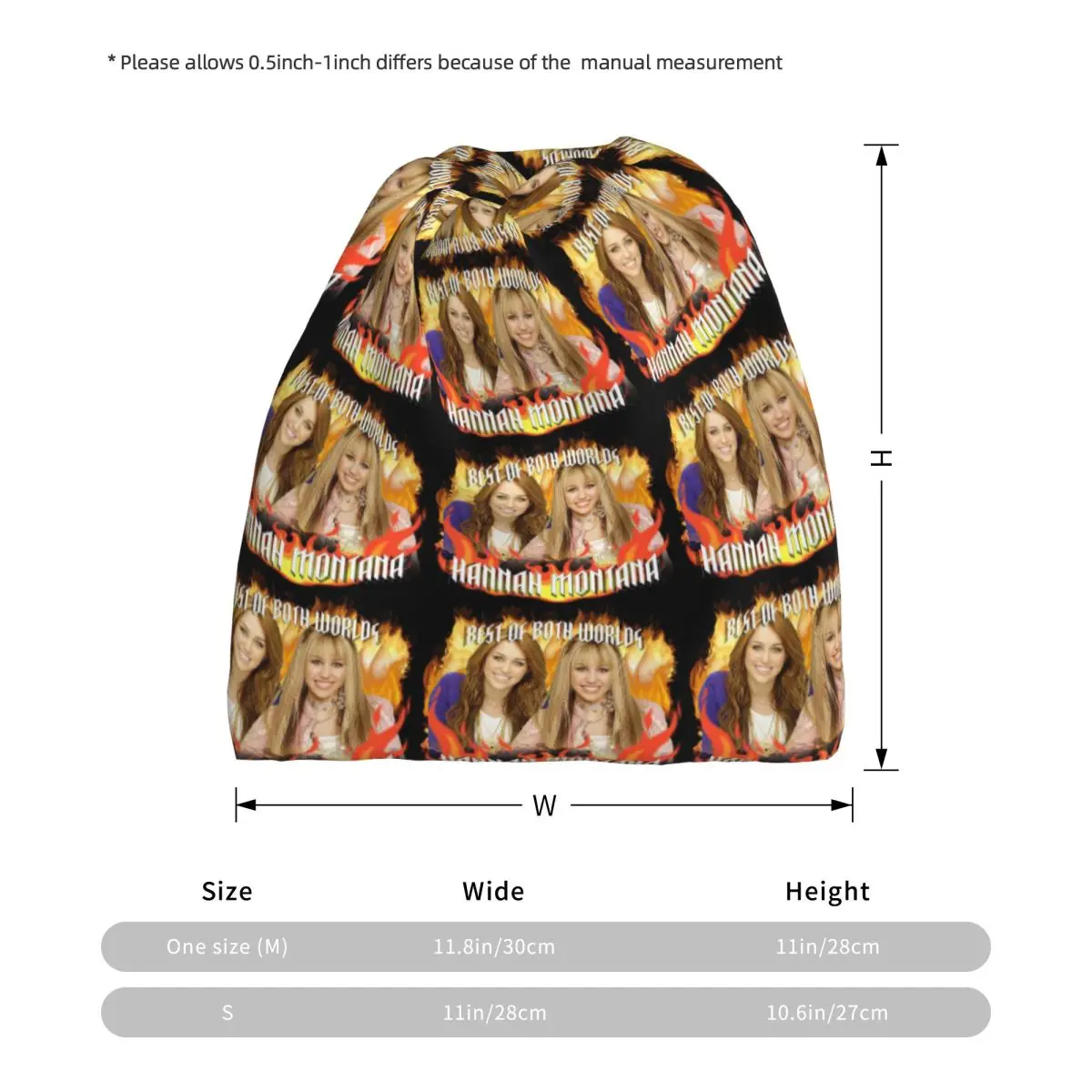 Hannah Montana Collage Bandana - Knit Beanie Hat Warm incelemesi ve fiyatı