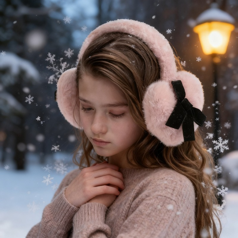 1pc Women's Winter Solid Color - Earmuffs Foldable incelemesi ve fiyatı