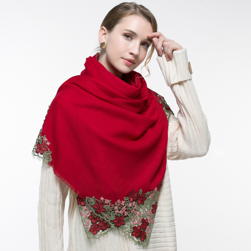 100% Real Wool Pink Scarf Wome - Cashmere Pashmina Wrap incelemesi ve fiyatı