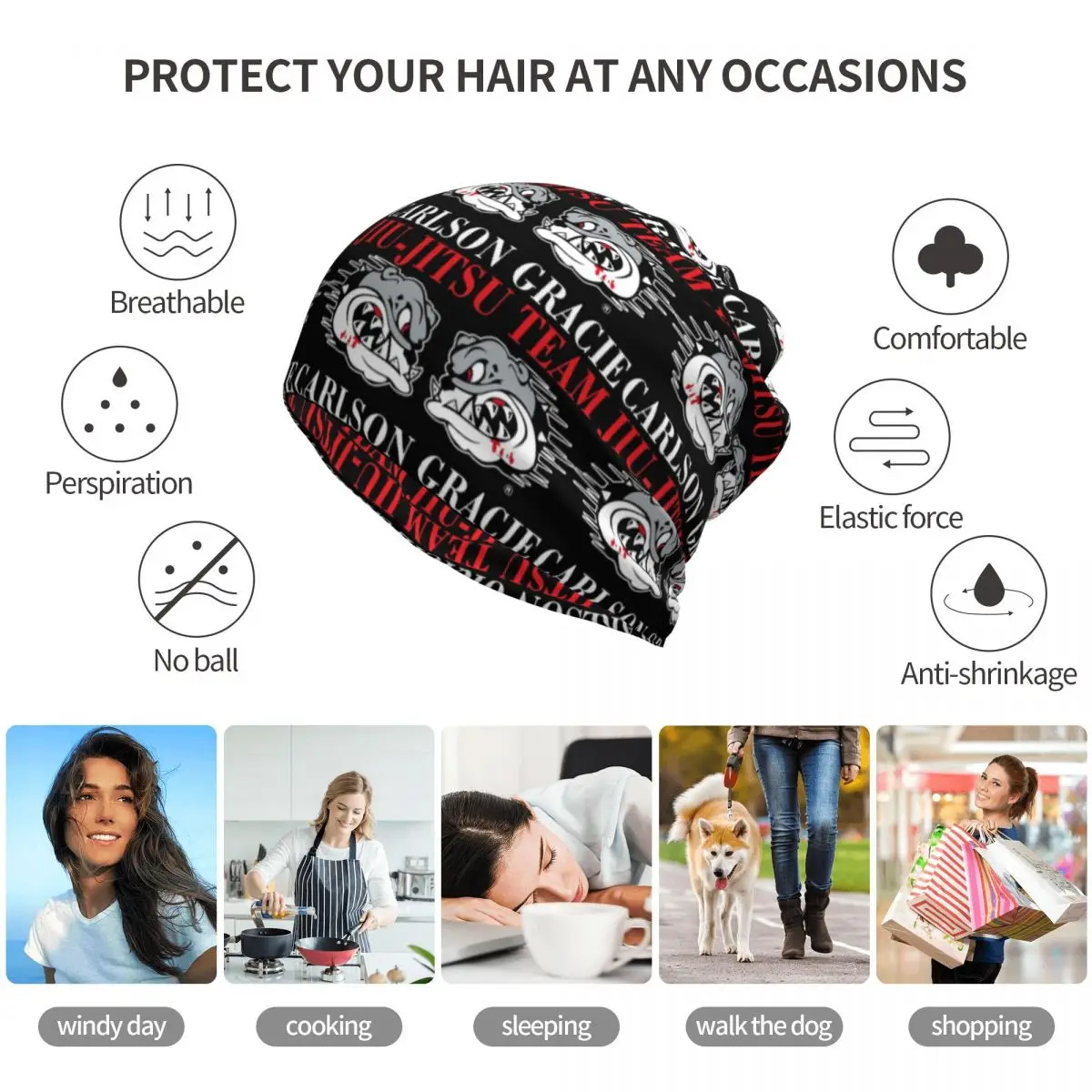 Carlson Gracie Jiu-Jitsu Team  - Knit Beanie Hat Warm incelemesi ve fiyatı