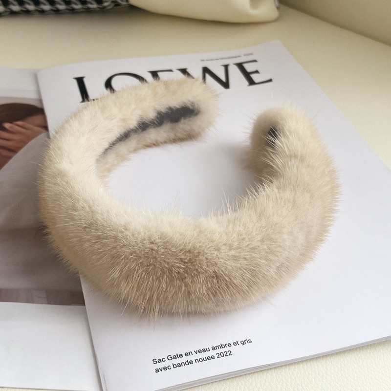 Real Mink Fur Headband Natural - Winter Headband Fleece incelemesi ve fiyatı