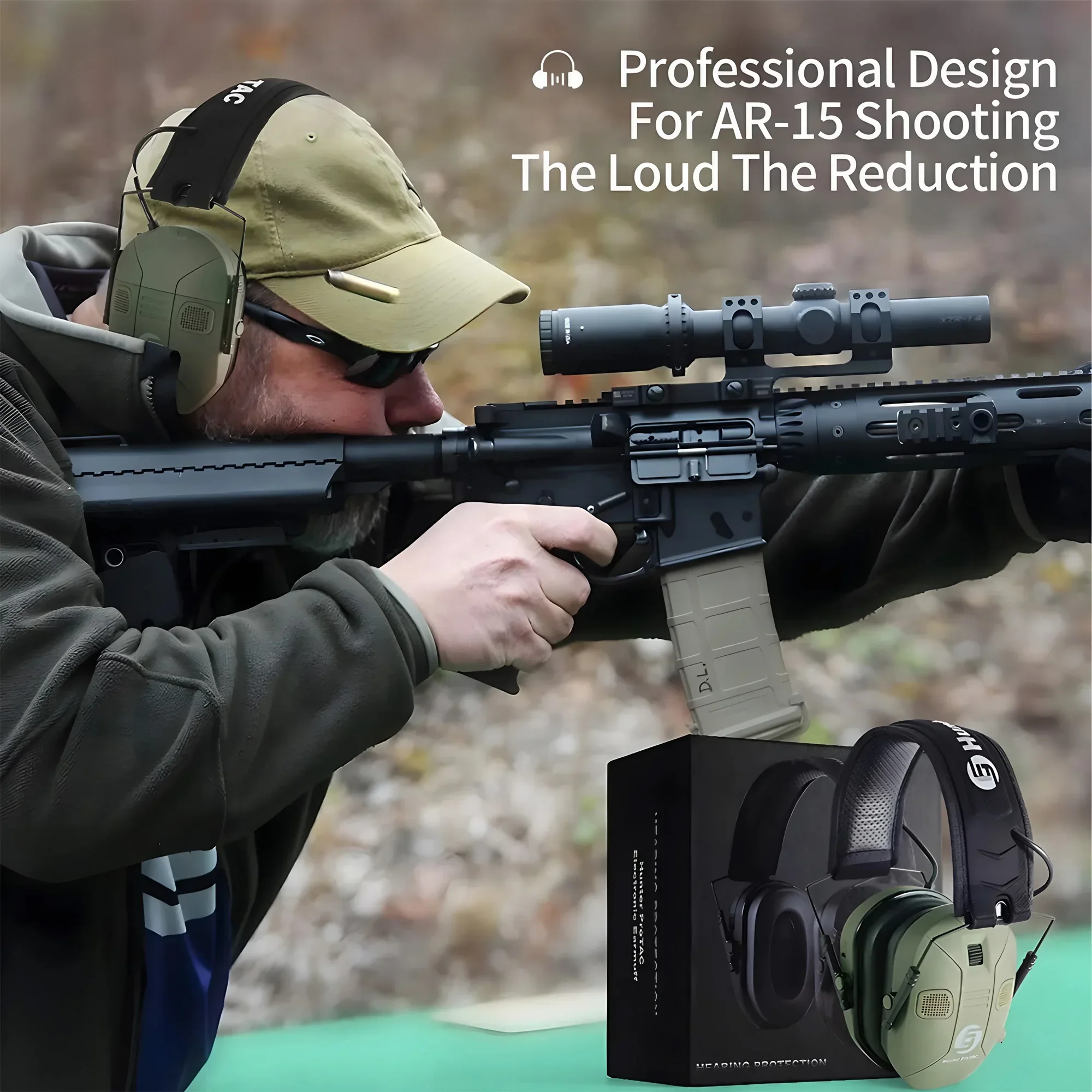 Foldable Tactical Electronic E - Earmuffs Foldable incelemesi ve fiyatı