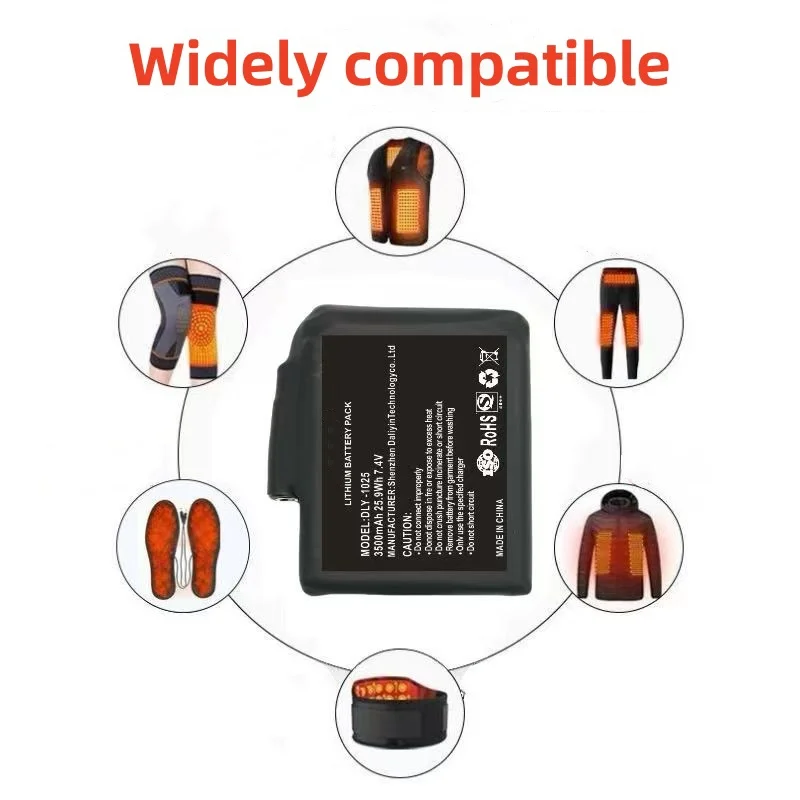 New High-quality7.4 V, 5000mAh - Heated Vest Battery incelemesi ve fiyatı