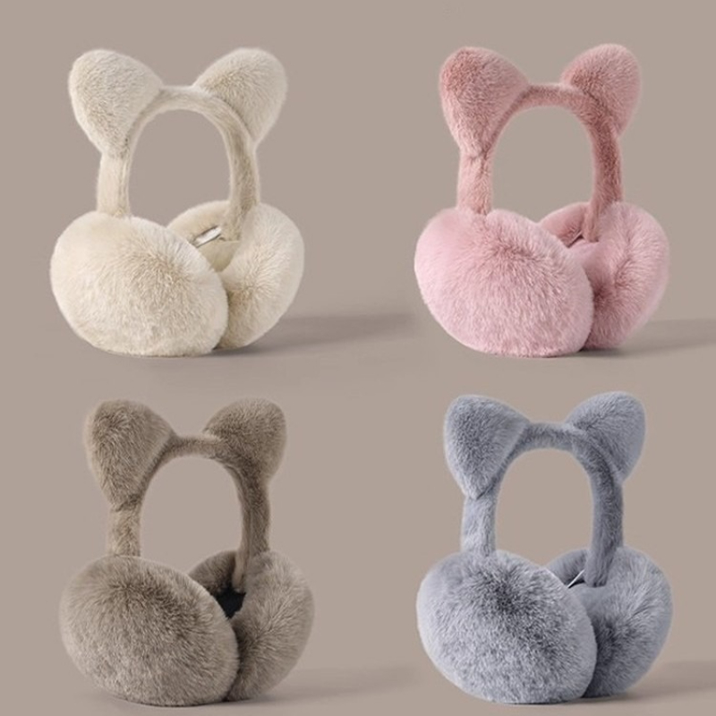 Cat ears foldable earmuffs plu - Earmuffs Foldable incelemesi ve fiyatı