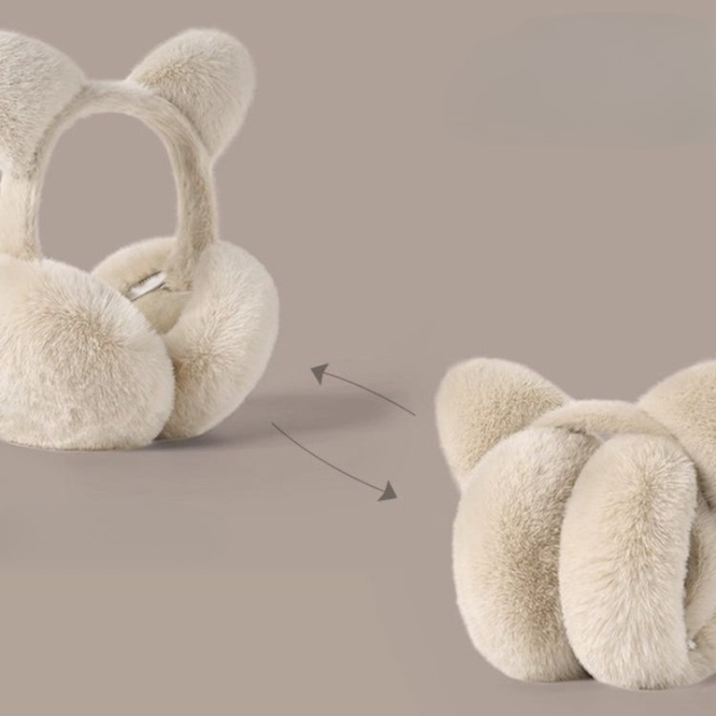 Cat ears foldable earmuffs plu - Earmuffs Foldable incelemesi ve fiyatı