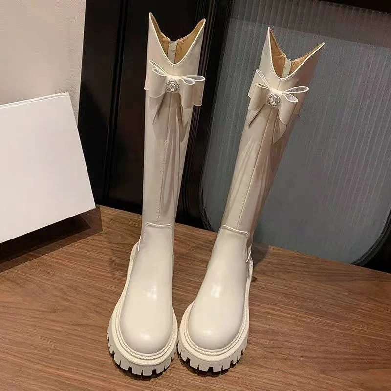 Round Toe Leather Rhinestone W - Waterproof Winter Boot incelemesi ve fiyatı