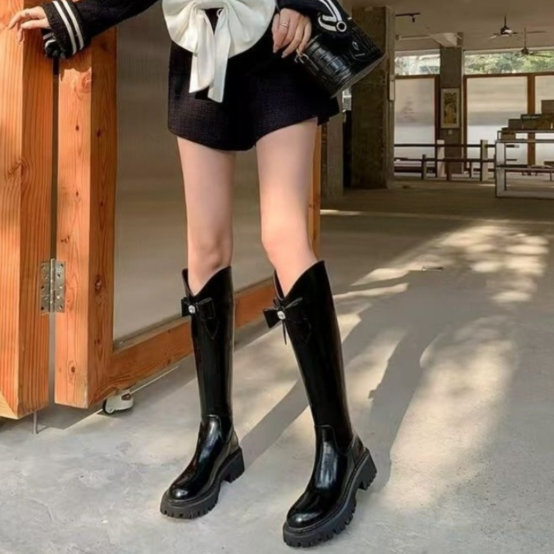 Round Toe Leather Rhinestone W - Waterproof Winter Boot incelemesi ve fiyatı