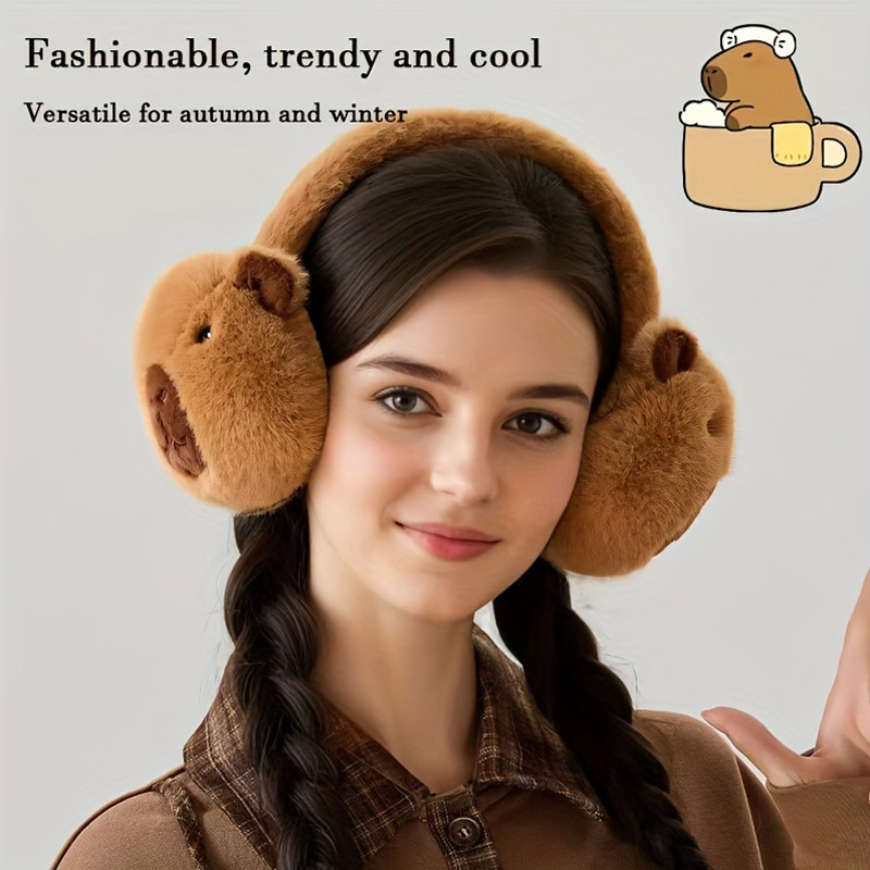 Cute Capibala Earmuffs Cartoon - Earmuffs Foldable incelemesi ve fiyatı