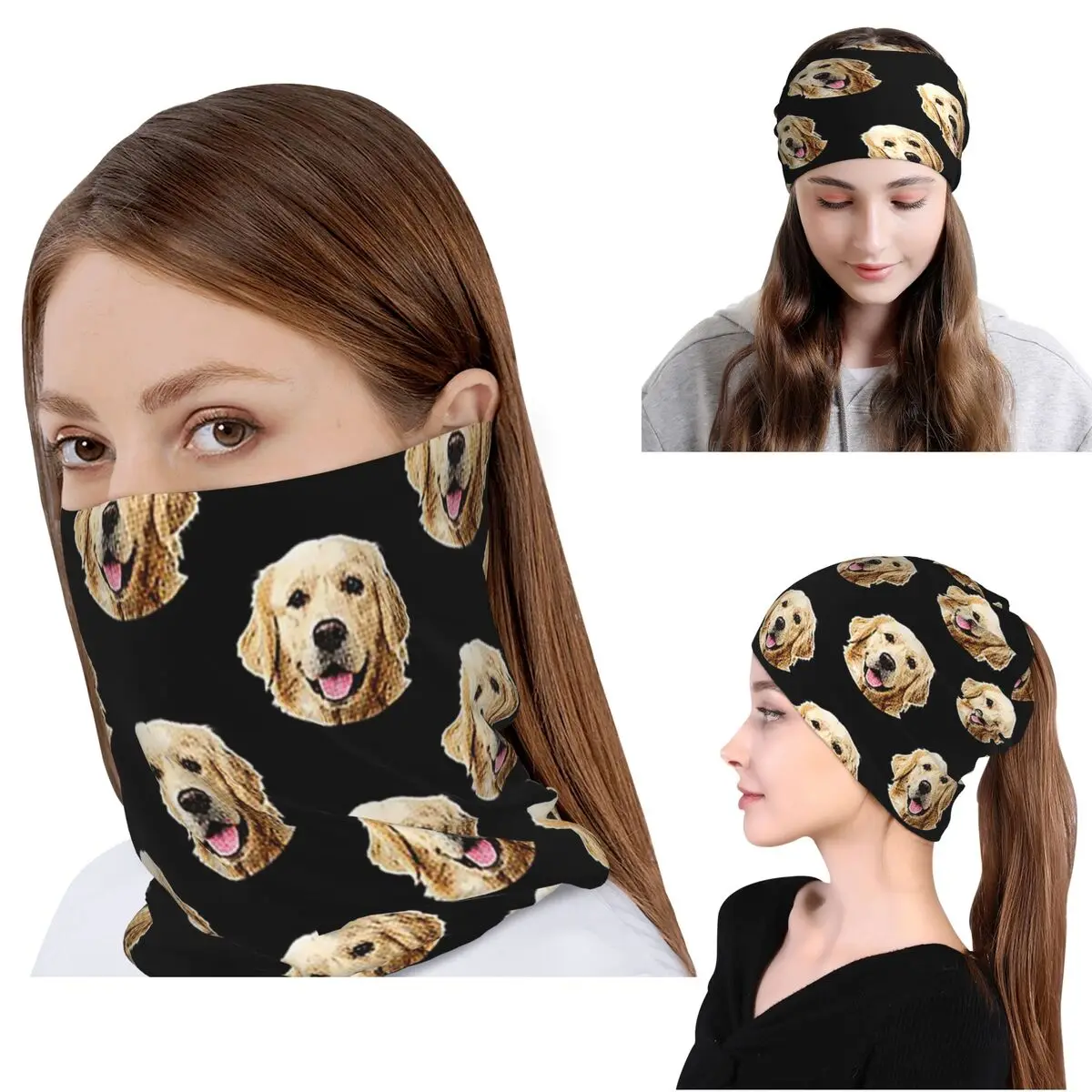 Funny Golden Retriever Face Po - Knit Beanie Hat Warm incelemesi ve fiyatı