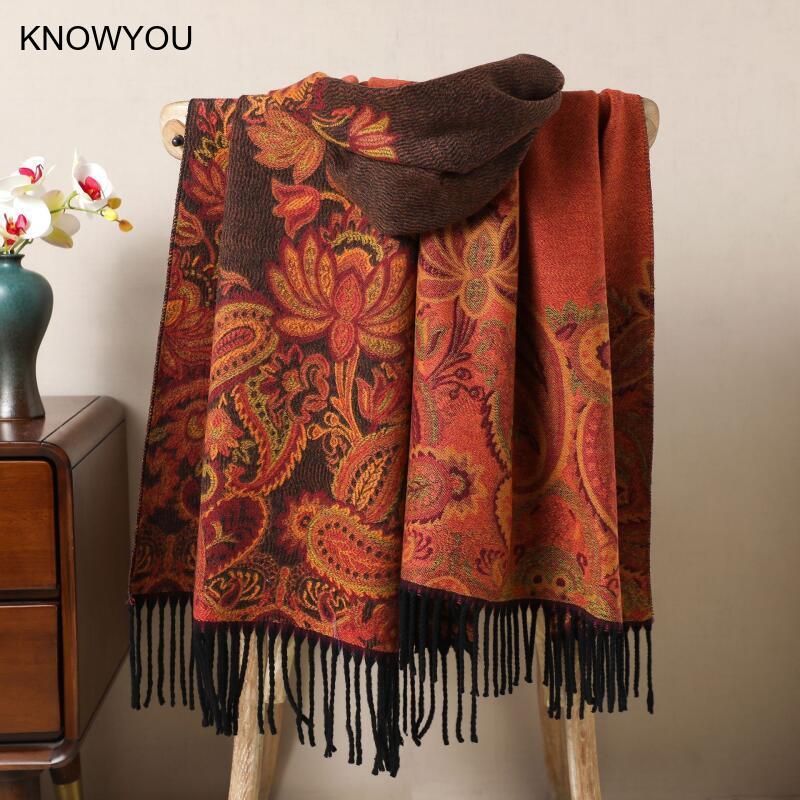 Reversible Jacquard Warm Cashm - Cashmere Pashmina Wrap incelemesi ve fiyatı