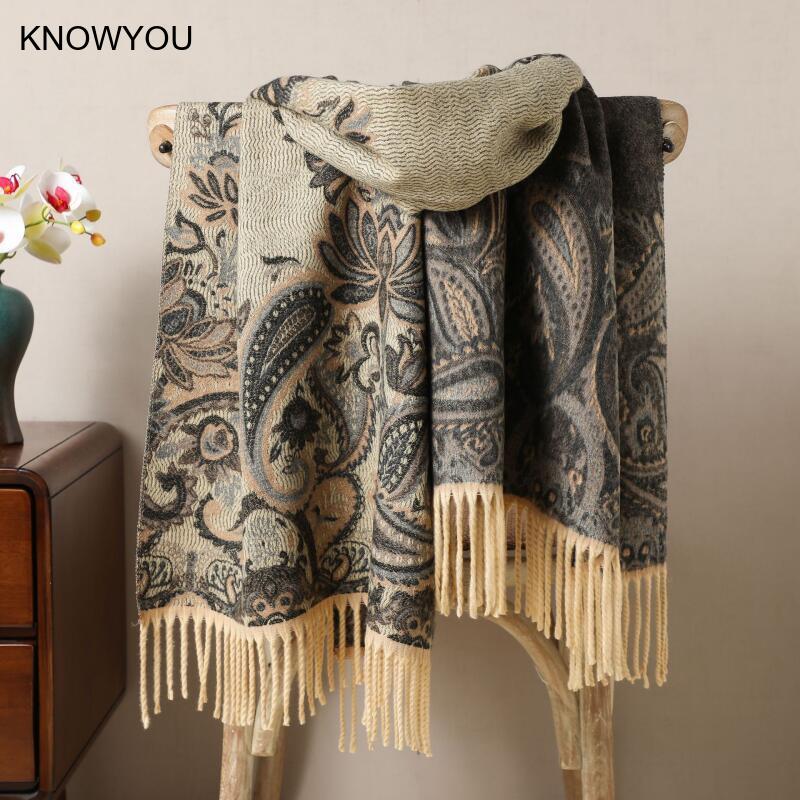 Reversible Jacquard Warm Cashm - Cashmere Pashmina Wrap incelemesi ve fiyatı