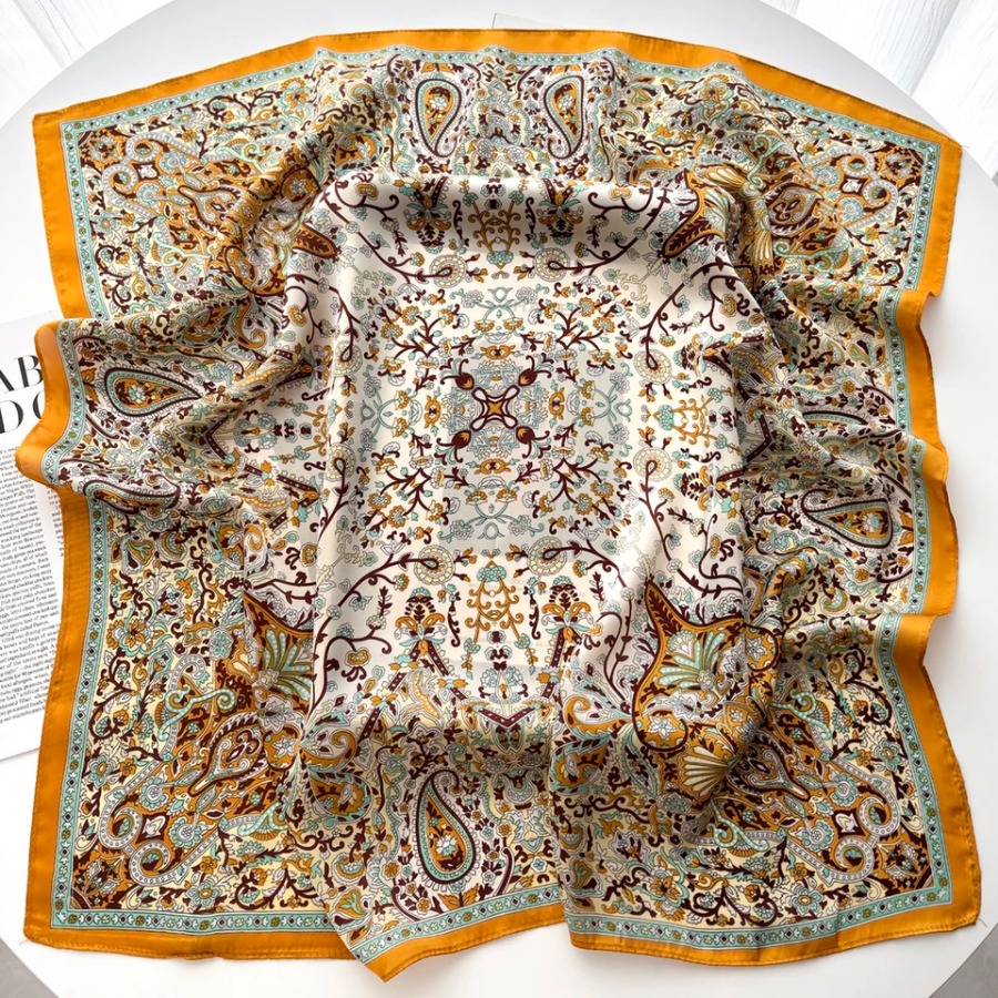 2025 Silk Shawl Square Scarf F - Shawl Wrap Winter incelemesi ve fiyatı