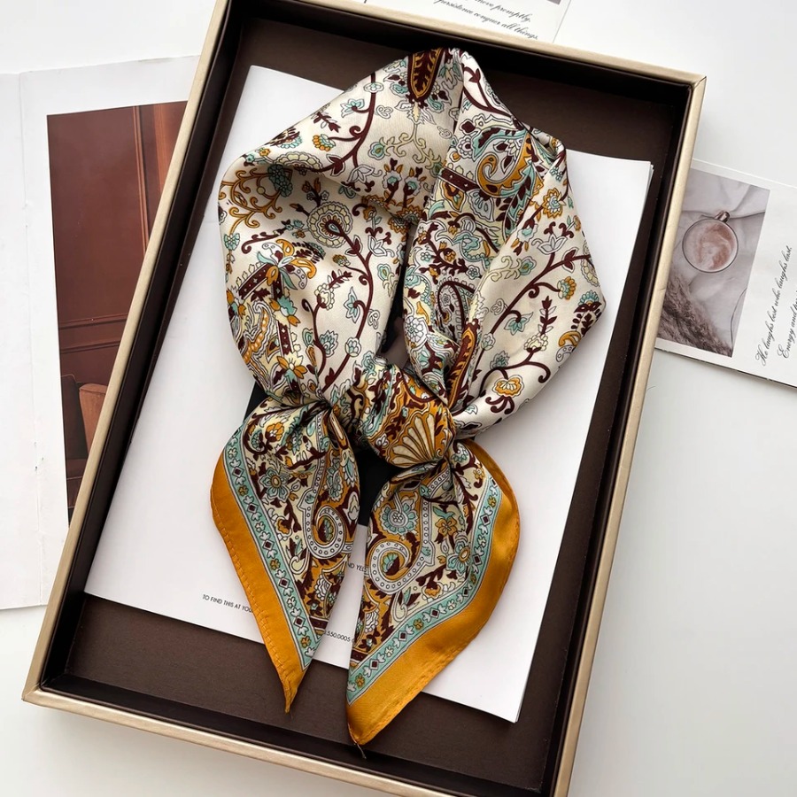 2025 Silk Shawl Square Scarf F - Shawl Wrap Winter incelemesi ve fiyatı